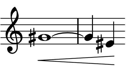 Arnold Schönberg, Ausschnitt aus einer nicht ermittelten Komposition