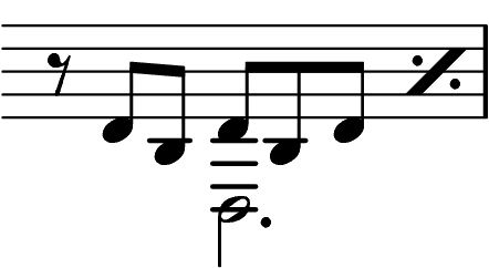 Arnold Schönberg, op. 11 Nr. 2, T. 3