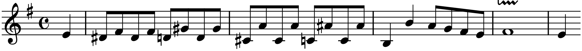 
                     Max Reger skizziert das Thema/den Beginn der Fuge aus J. S. Bachs Präludium und Fuge e-Moll (BWV548)
                  