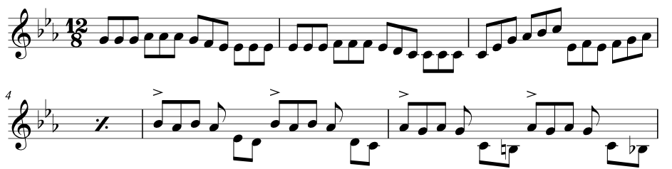 
                     Ferruccio Busoni, Skizze zur Fuge der Verbesserten Fassung von op.22
                  
